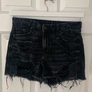 ripped jean shorts